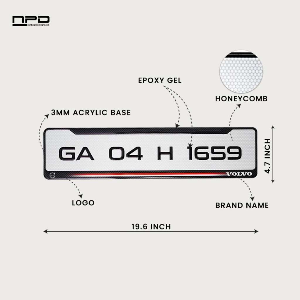 Car Gel Number Plate - AUDI