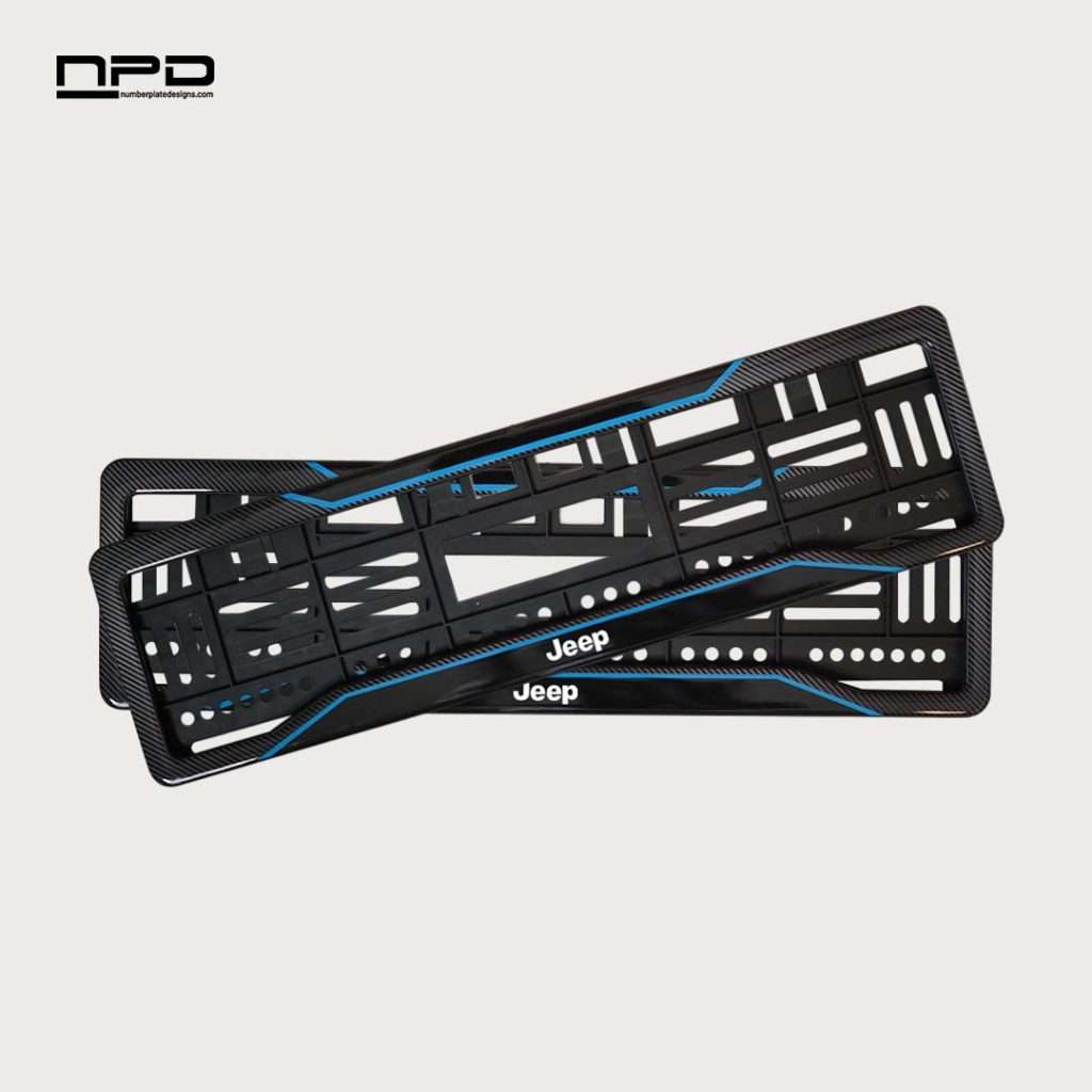 Car Number Plate Gel Frame with Logo - Rock