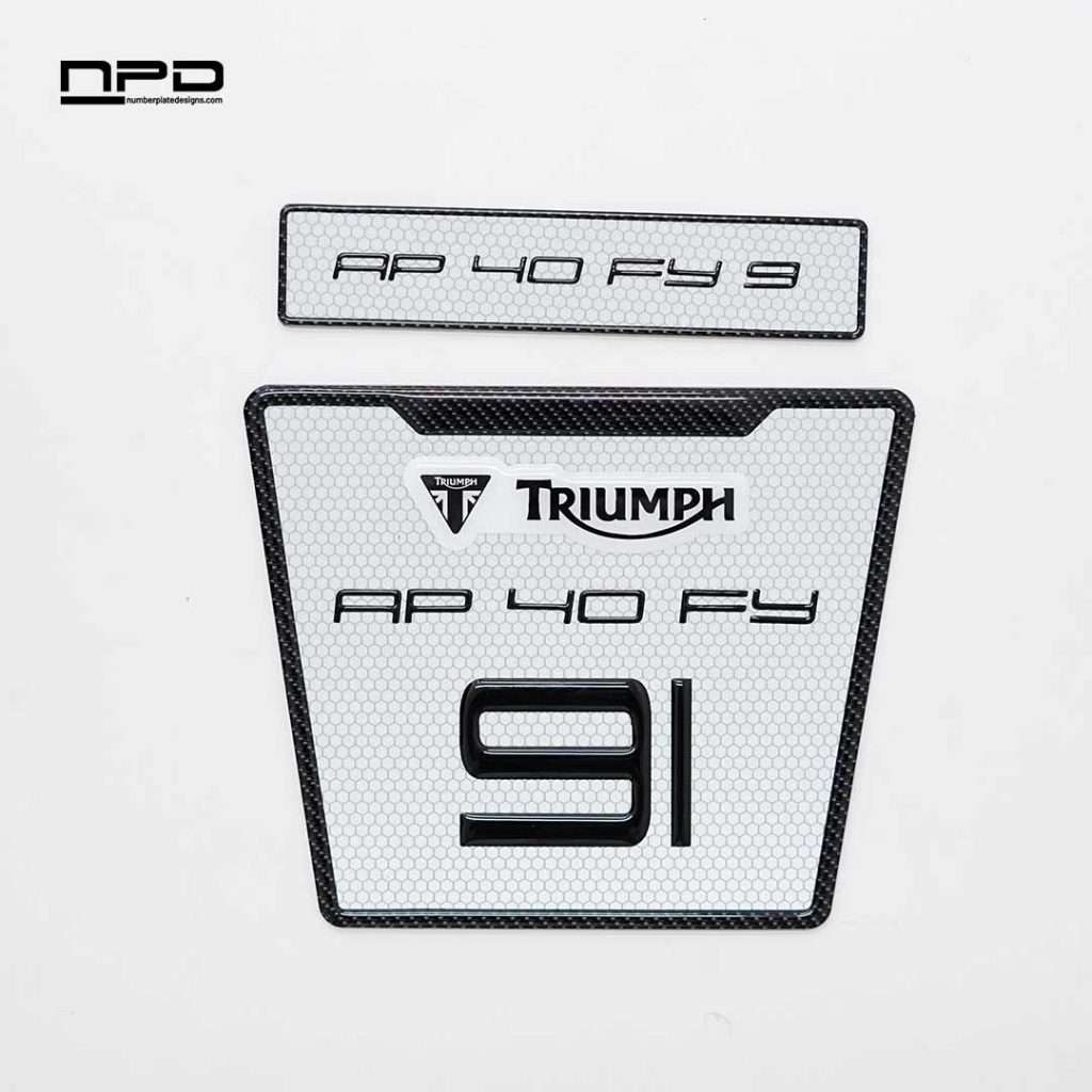 Customized Premium High-Quality Bike Gel Number Plate