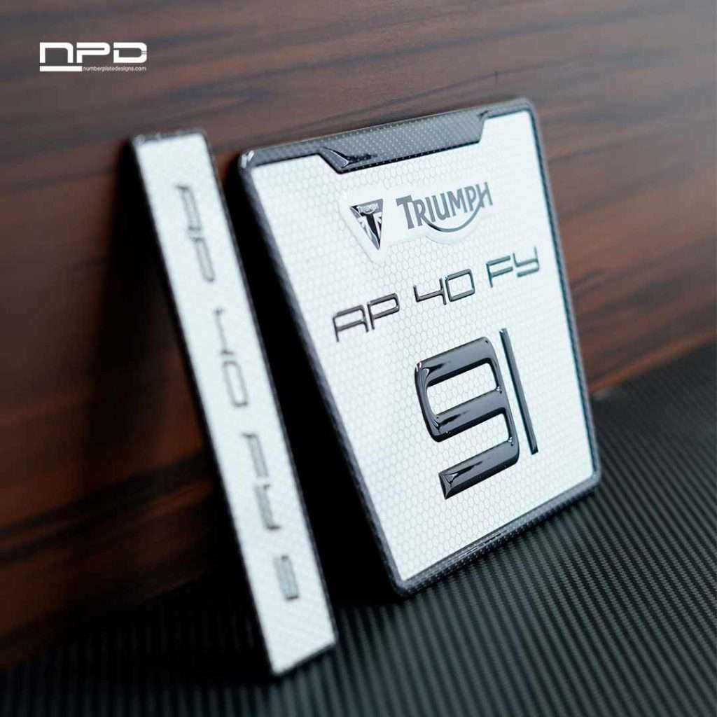 Customized Premium High-Quality Bike Gel Number Plate