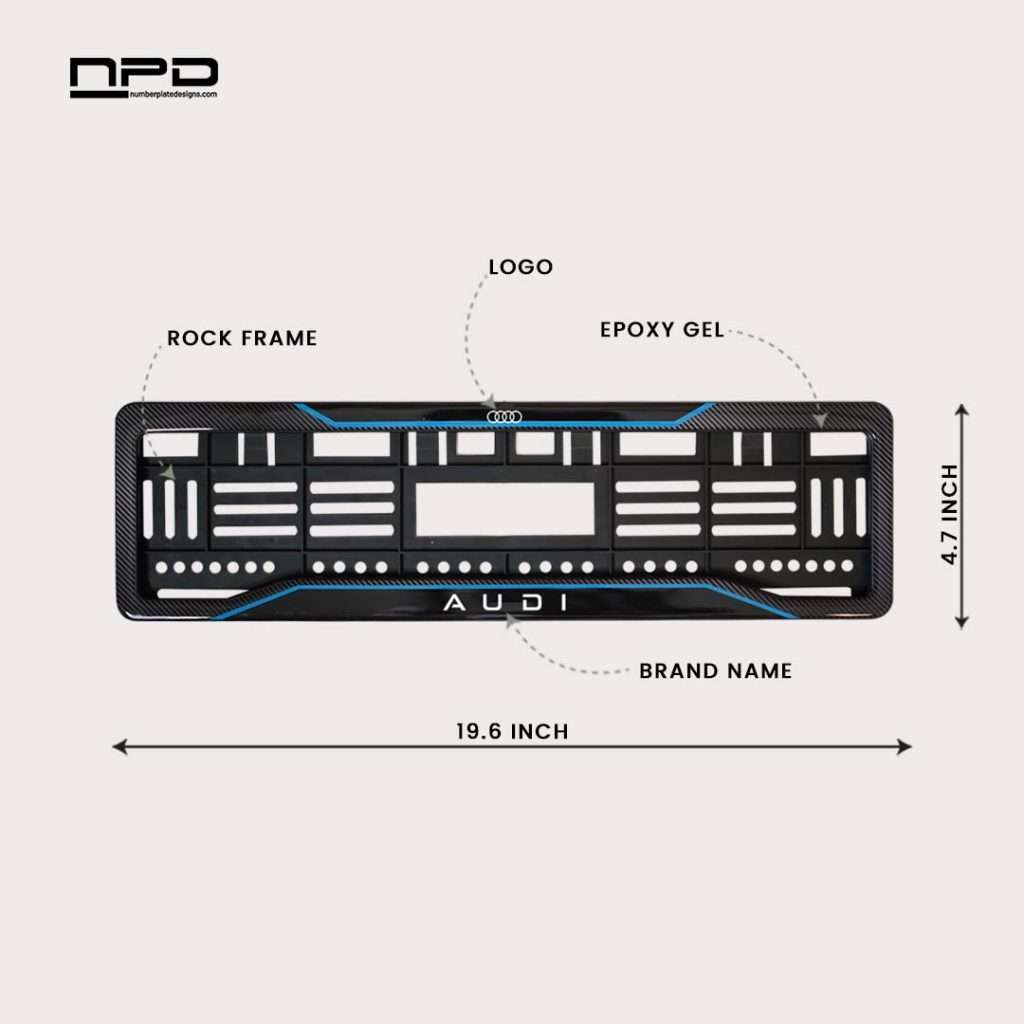 Car Number Plate Rock Gel Frame