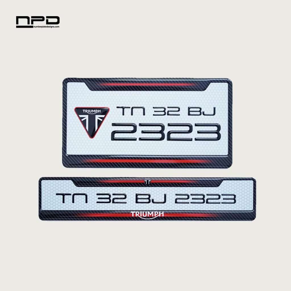 Stylish Gel Number Plate for Bikes