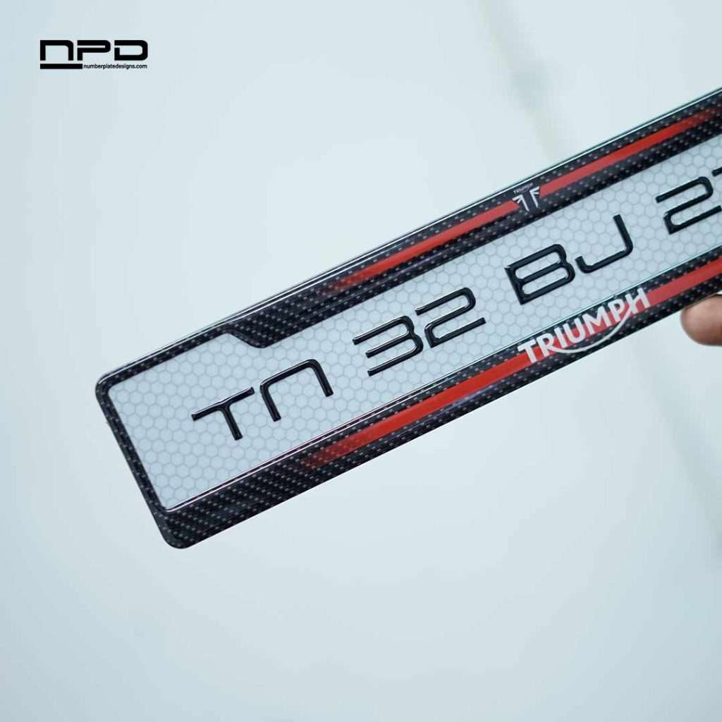 Stylish Gel Number Plate for Bikes