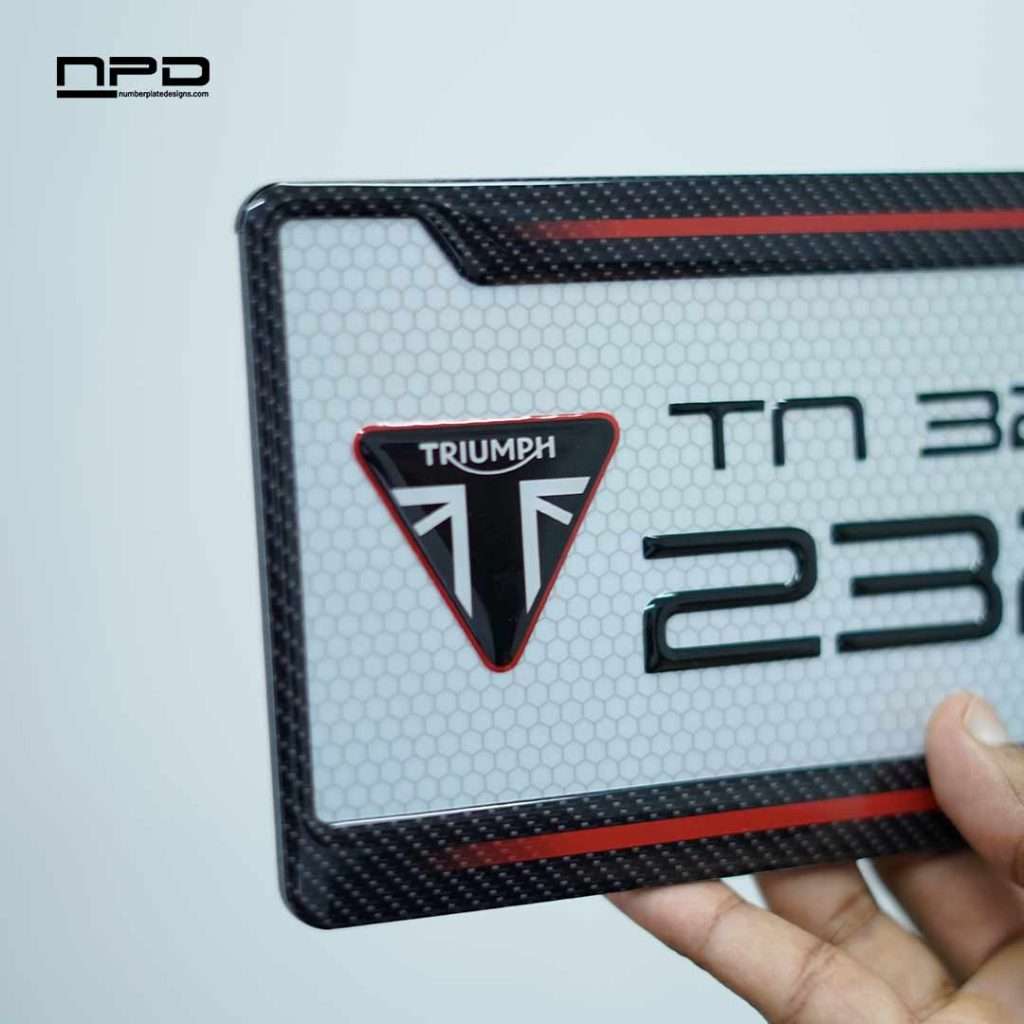 Stylish Gel Number Plate for Bikes