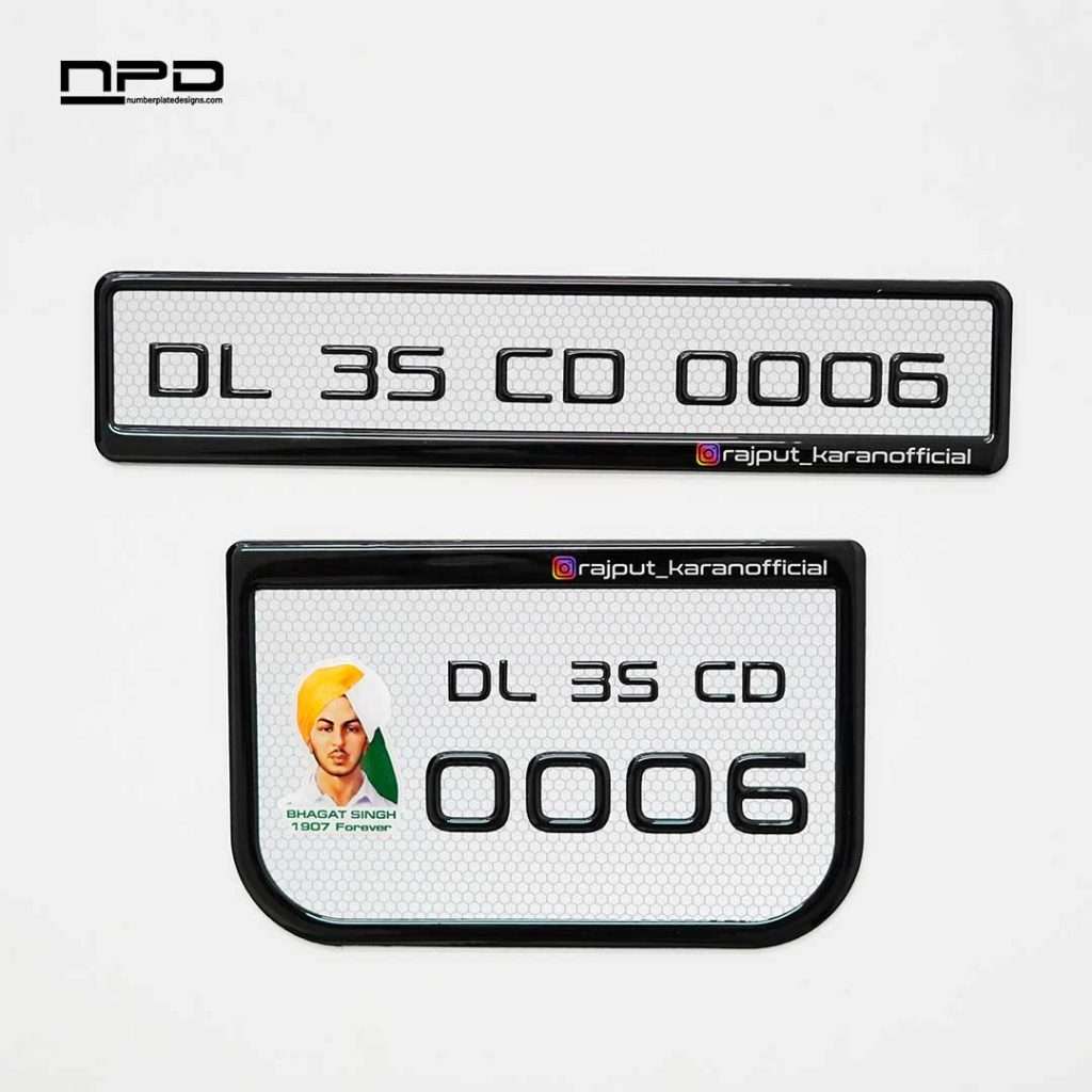 Gel Number Plate for Bikes – Personalized & Stylish