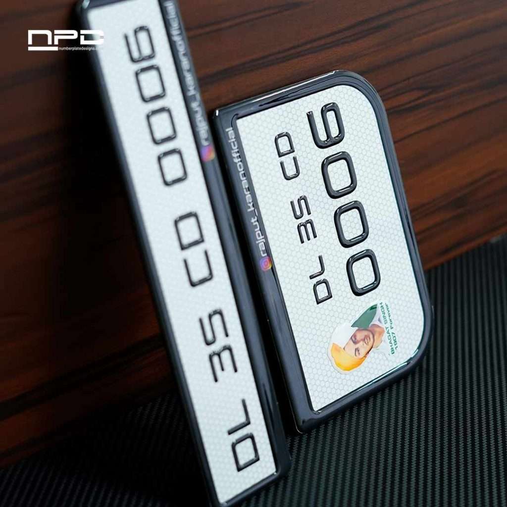 Gel Number Plate for Bikes – Personalized & Stylish