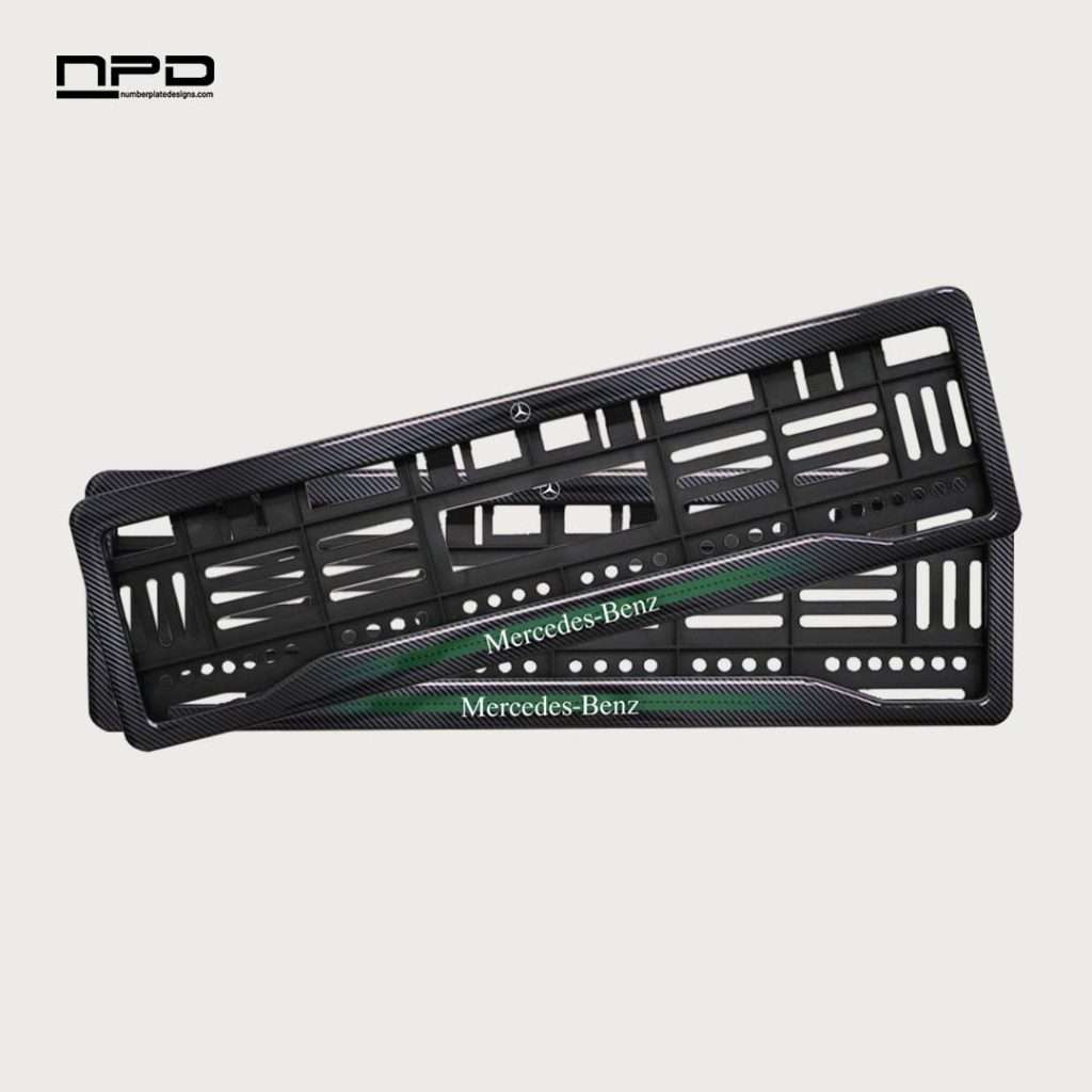Car Number Plate Frame with Logo & Brand Name - Rock