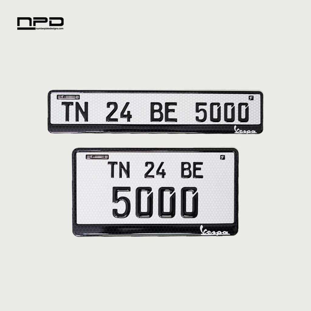 Premium High-Quality Bike Gel Number Plate