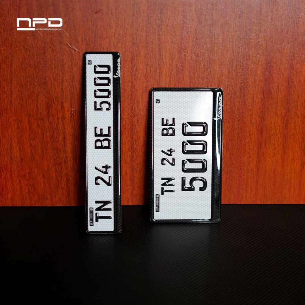 Premium High-Quality Bike Gel Number Plate