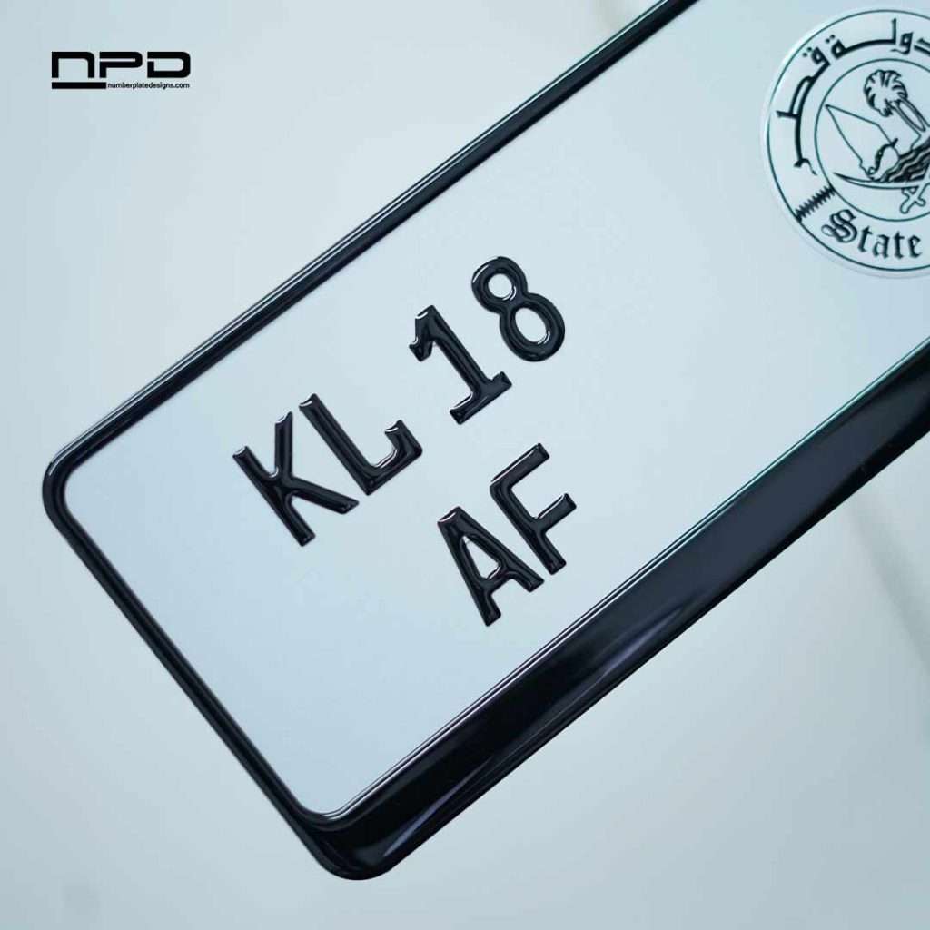 Premium Gel Car Number Plate