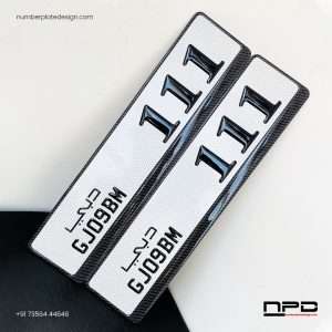 Premium Car Gel Number Plate