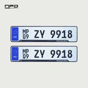 Car Stylish Gel Number Plate