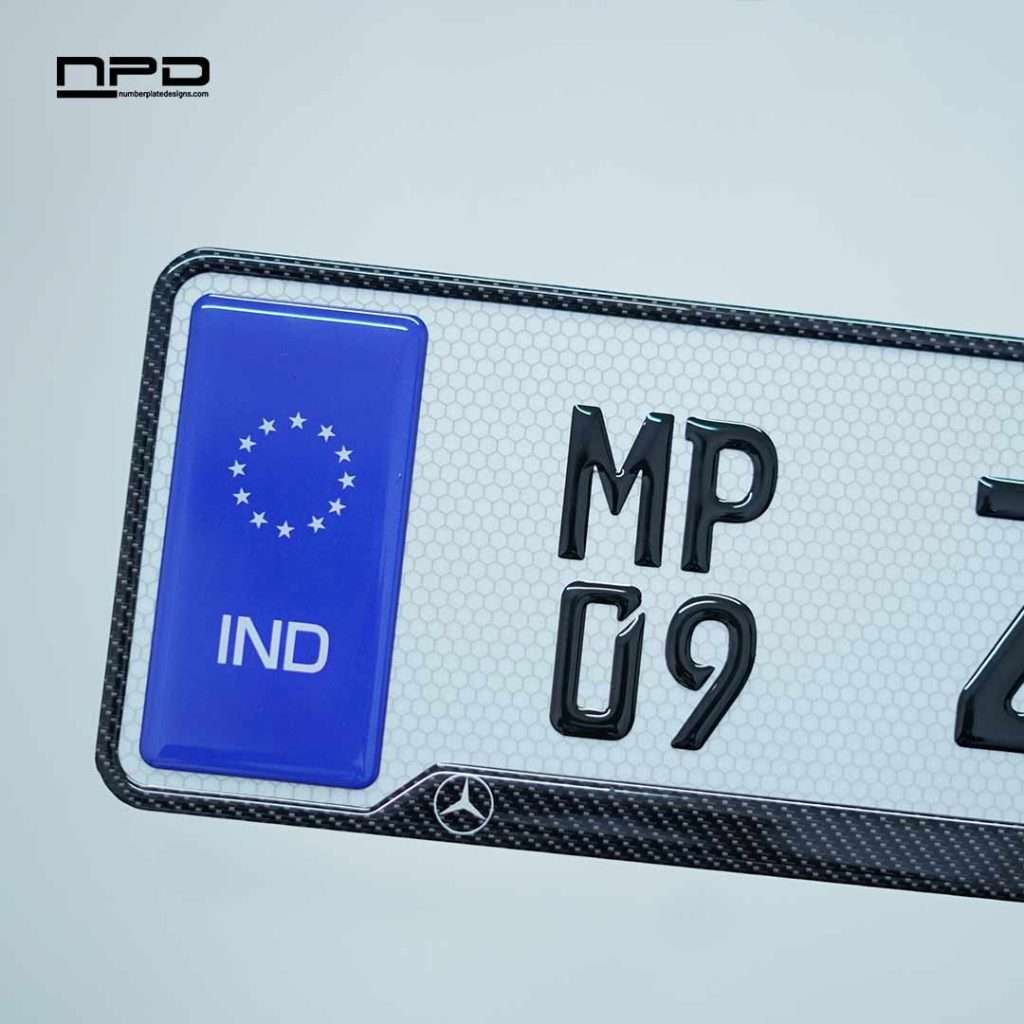 Car Stylish Gel Number Plate