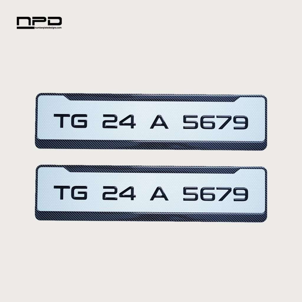 Stylish Gel Number Plate For Cars