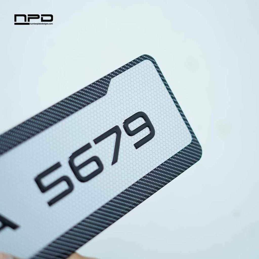 Stylish Gel Number Plate For Cars