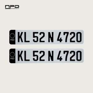 Car Aluminium Number Plate
