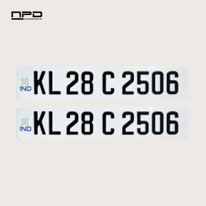 Aluminium Punching Car Number Plate