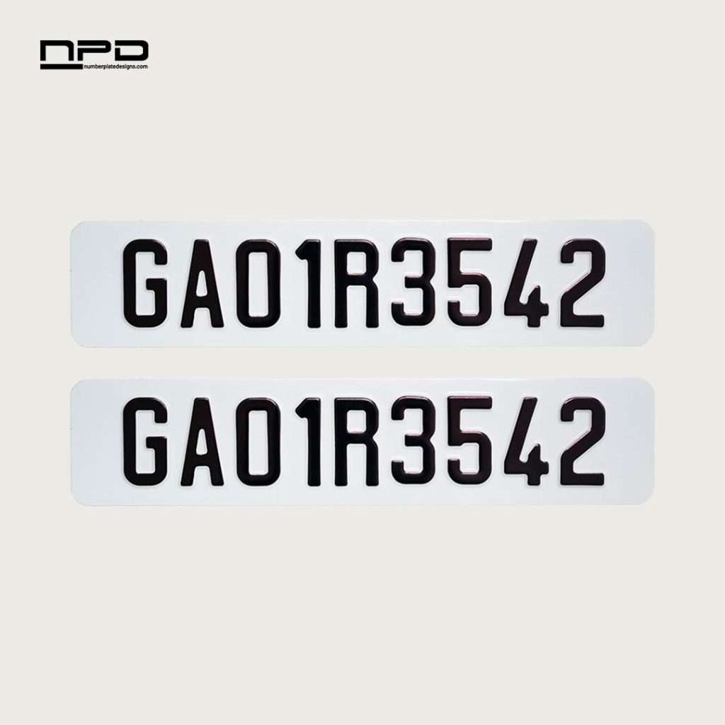 Car Aluminium Punching Number Plate
