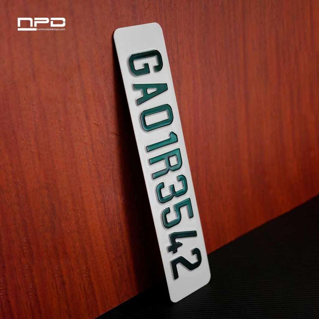 Car Aluminium Punching Number Plate