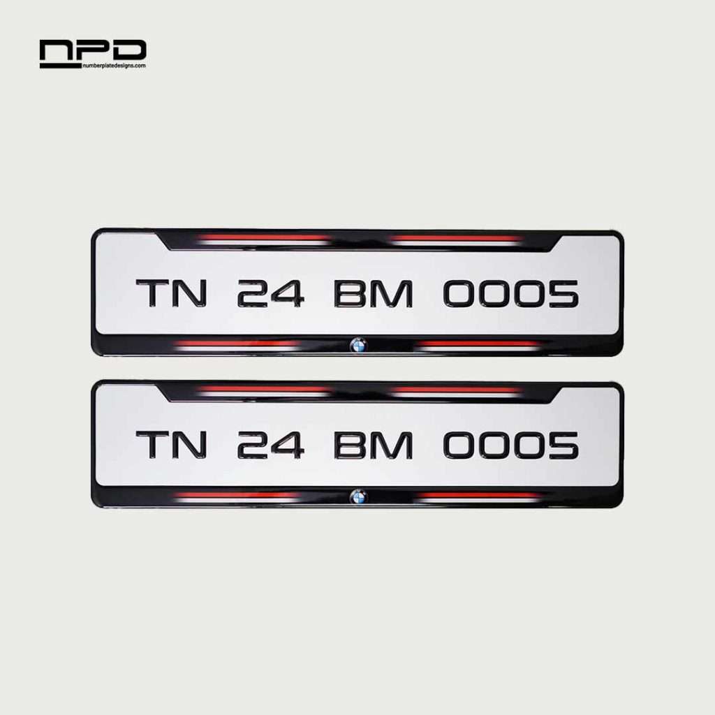 Stylish Car Gel Number Plate