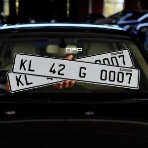 Extreme Series Aluminium Number Plate Set