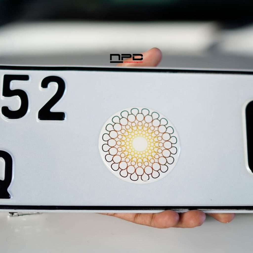 High-Quality Aluminium Long IND Plate – Front & Back Set