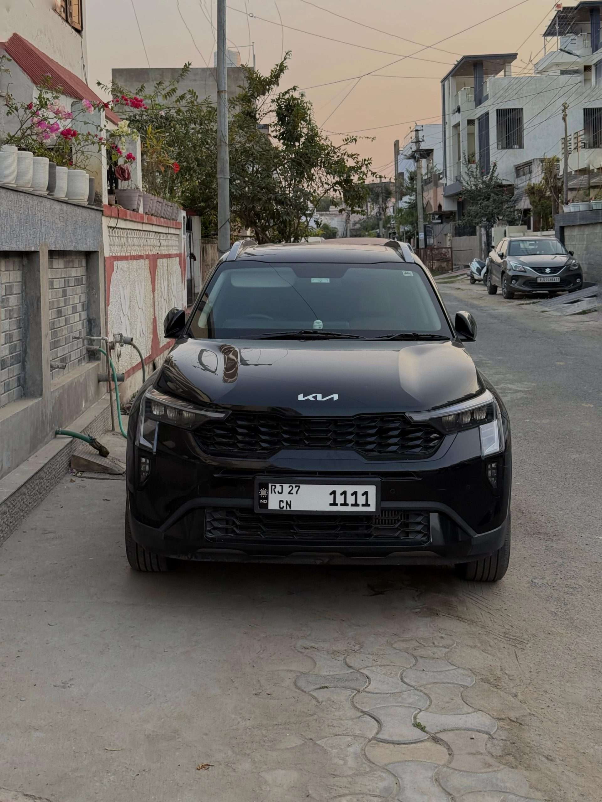 Customer aluminium plate on vehicle 1
