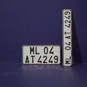 Bike HSRP Font Series Aluminium Plate