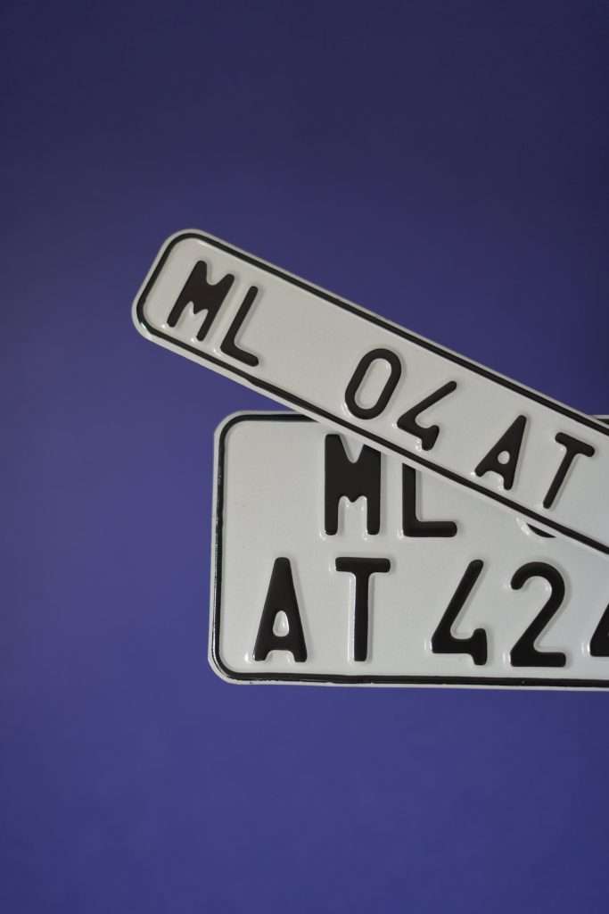 Bike HSRP Font Series Aluminium Plate