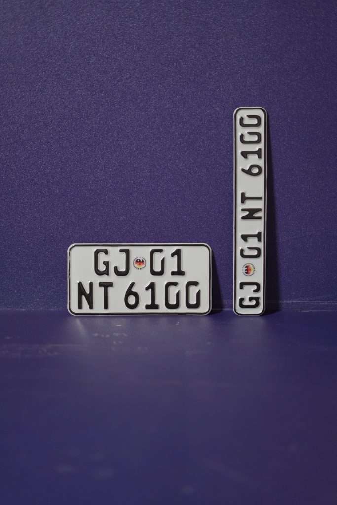 Bike German Series Aluminium Plate