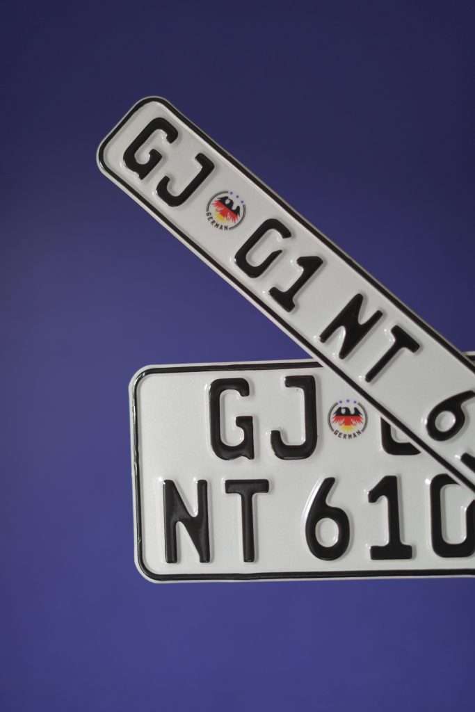 Bike German Series Aluminium Plate