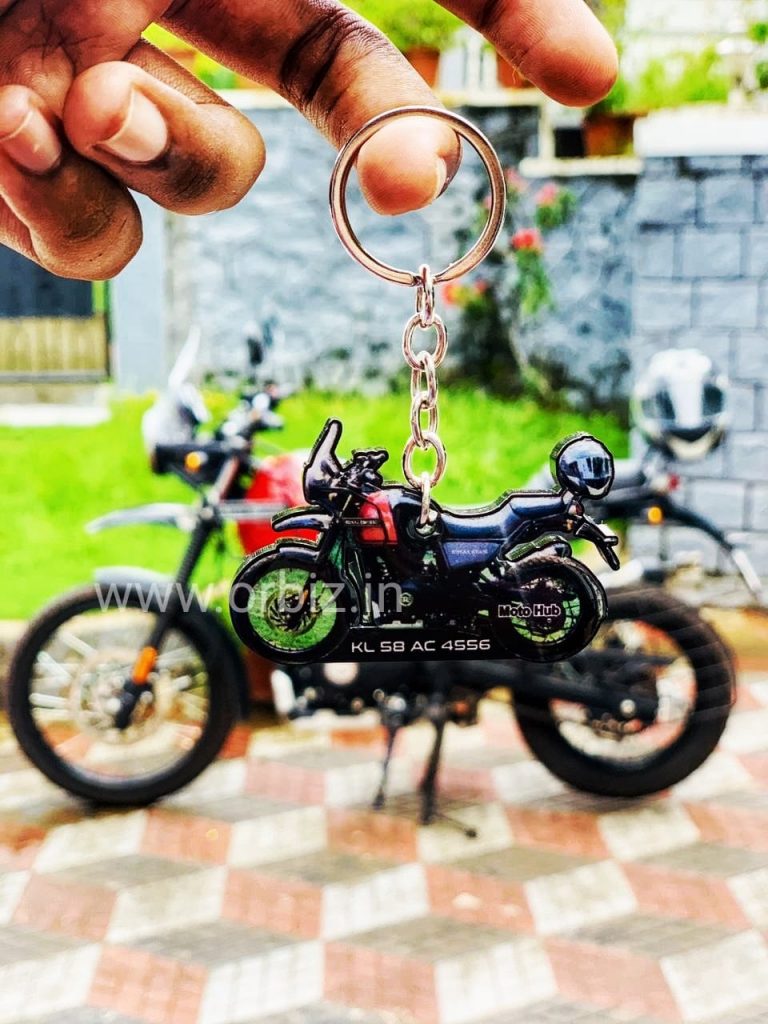 Bike/Car Shape Number Plate KeychainBike Shape Keychains Online