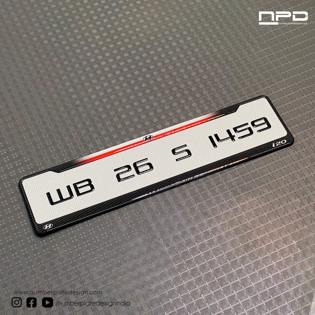 Customized Gel Number Plate For Car NPD